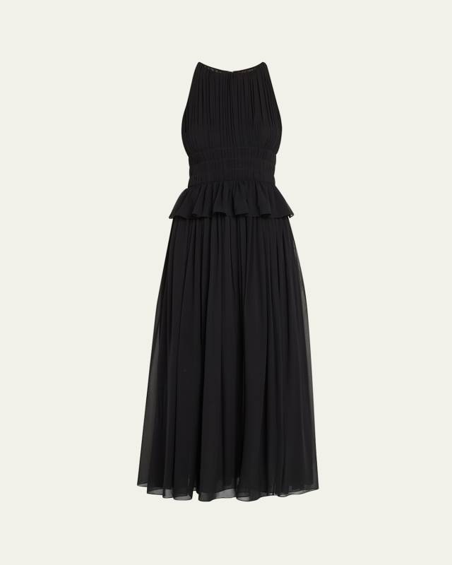 Adeline Silk Midi Dress